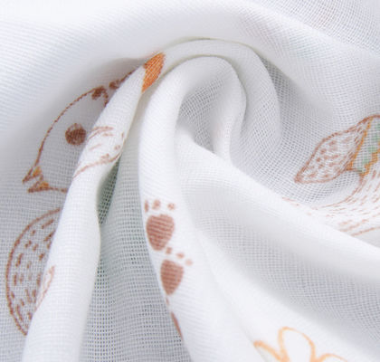 Two Layers 40S 125GSM Double Gauze Material Bamboo Swaddle Blanket